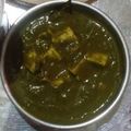 Saraha का कुकस्नैप जब उन्होंने पालक पनीर (palak paneer recipe in Hindi) बनाया था।