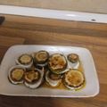 El cooksnap de María José cuando hizo Calabacín con queso de cabra.