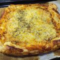 El cooksnap de Abel Marco Ortuño cuando hizo Pizza de hojaldre y gulas.