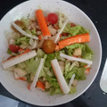 El cooksnap de Diego Sandoval cuando hizo Ensalada con manzana y cangrejo.