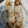 El cooksnap de Sonia cuando hizo Calabacines rellenos de queso fresco granulado y atún.