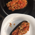 El cooksnap de Alicia Lagarto cuando hizo Berenjenas rellenas.