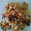 El cooksnap de Agora cuando hizo Arroz meloso con boletus.