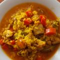El cooksnap de Julián cuando hizo Arroz caldoso con pollo y verduras.