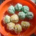 Cooksnap dari riska ardhian untuk resep Klepon rainbow gluten free (tepung ketan)
