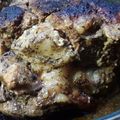 El cooksnap de KARLA CARDENAS cuando hizo Pierna de cerdo mechada con su piel.