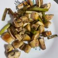 El cooksnap de Débora Cantero Martínez cuando hizo Champiñones al ajillo con ajos tiernos.