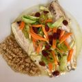 El cooksnap de Sara Pitarch cuando hizo Filete de lubina, al papillot, con verduritas y especias al gusto.