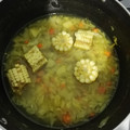 El cooksnap de Alexis ureña cuando hizo Sopa de col, zanahoria y papa.