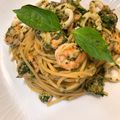 Blanche Chen 的 青醬海鮮義大利麵 cooksnap