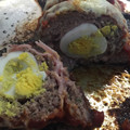 El cooksnap de Barbys cuando hizo Pan de carne relleno con salsa y queso arriba.