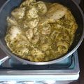 El cooksnap de Emy Zarate cuando hizo Pechuga de pollo a la Suiza.
