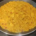El cooksnap de Georgina Rodríguez cuando hizo Paella de pollo.