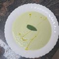 El cooksnap de Melanio Esteban cuando hizo Gazpacho de pepino y manzana.
