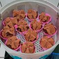 Cooksnap dari Niken Anggrayni untuk resep Bolu Kukus Mekar Triple Coklat (Triple Chocolate Steamed Cupcake)