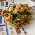 El cooksnap de Enrique Miguel Carnicero cuando hizo Noodles de calabacín y zanahoria con gambitas al curry.