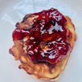 El cooksnap de victoria cuando hizo Panqueques americanos de manzana.
