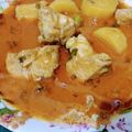 Sumreen Farooq's cooksnap of when they made Aloo gosht.