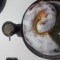 El cooksnap de Damian sturtz cuando hizo Ensaimada de Mallorca rellena de crema pastelara y dulce de leche.