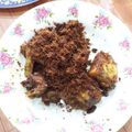 Cooksnap dari Larasati untuk resep Ayam serundeng kelapa