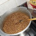 El cooksnap de Flor Actis cuando hizo Turrón de quaker.