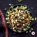Deepa Rupani का कुकस्नैप जब उन्होंने लहसुनी मेथी आलू साग (Lahsuni methi aloo saag recipe in Hindi) बनाया था।