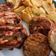 El cooksnap de @tesa.cuina cuando hizo Filete de pollo adobado casero, berenjena plancha y panaché de verdura con jamón.