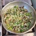 El cooksnap de Daniel Pablo Amarillo cuando hizo Salsa de hongos y puerro para pastas.