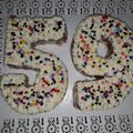 El cooksnap de Angeles Vargas cuando hizo Torta de números.