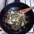 El cooksnap de Catalina Borrini cuando hizo Espárragos salteados.