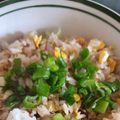 El cooksnap de Dario Castillo cuando hizo Arroz chino frito con huevo.