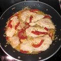 El cooksnap de jose luis Molins cuando hizo Filetes de merluza con pimientos de piquillo y ajos confitados.