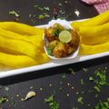 Disha Prashant Chavda's cooksnap of when they made બટાકા ભૂંગળા અને મુરમુરીભેળ(Bataka bhungala with Murmuri bhel).