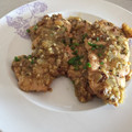 El cooksnap de Ramón Esteban López cuando hizo Pechuga de pavo en salsa de almendra.