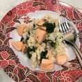 Cooksnap dari Nur Abfifa Nugraini untuk resep Nasi Salmon Bayam