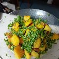 El cooksnap de Corina Peyrano cuando hizo Ñoquis de polenta con pesto de rúcula.