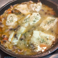 El cooksnap de Cristina Suárez cuando hizo Bacalao con verduras y champiñones.