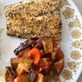 El cooksnap de samadors cuando hizo Ratatouille y salmón a las Finas Hierbas!.