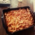 El cooksnap de Jose K cuando hizo Macarrones con bacon, huevo duro y tomate casero.