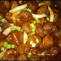 Cooksnap Dapur Yusfarisyia semasa beliau membuat Bebola daging masak blackpepper.