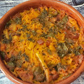 El cooksnap de Gilbert (Aprenent a la vida 📚♻️☯️) cuando hizo Fideuá de merluza y calamar al horno.