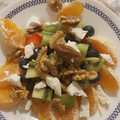 El cooksnap de Ari Rodriguez cuando hizo Cocktail de frutas con queso y nueces🍓🍓🧀.