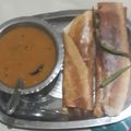 Santosh का कुकस्नैप जब उन्होंने पनीर मसाला डोसा (Paneer Masala Dosa recipe in Hindi) बनाया था।
