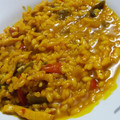 El cooksnap de Sara La Arguiñana cuando hizo Arroz caldoso con pollo y verduras.