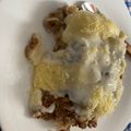El cooksnap de Leonardo Mendizábal cuando hizo Albóndigas de carne con salsa bechamel.
