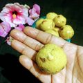 Sudipa Gope's cooksnap of when they made Besan ka ladoo.