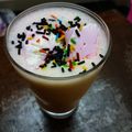 પારૂલ મોઢા 's cooksnap of when they made સ્ટ્રોબેરી મિલ્કશેક (Strawberry Milkshake recipe in Gujarati).