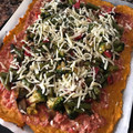El cooksnap de AlexandraV cuando hizo Pizza vegana con masa de boniato y zanahoria🥕.