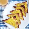 Vaishakhi Vyas's cooksnap of when they made ચીઝ ગાર્લિક મસાલા ટોસ્ટ (Cheese Garlic Masala Toast Recipe In Gujarati).