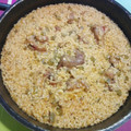 El cooksnap de Rafel Curto cuando hizo Arroz con conejo.